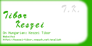 tibor keszei business card
